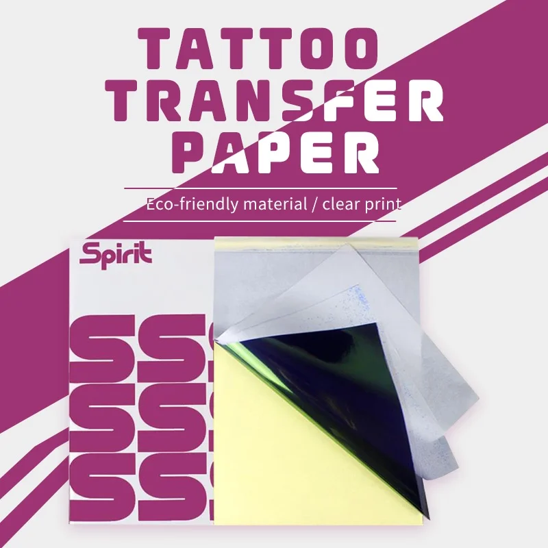 10/15/100 sztuk papier transferowy do tatuażu szablon do transferu papier do tatuażu kopiarka 4 warstwy narzędzie w formacie A4 dla tatuaży materiały do tatuażu
