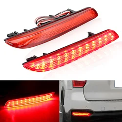 2 PCS Car LED Tail Rear Bumper Reflector Lights For Honda Fit STEPWGN RG 2010-2014 Red Brake Stop Warning Lamp Car Accessories