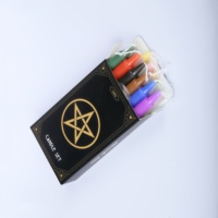 12-Piece Witchcraft Multi-Color Candle Kit, Witch Altar Starter Kit, Beginner Spell Kit, Witch Supplies Kit, Candle Witch Starter Kit