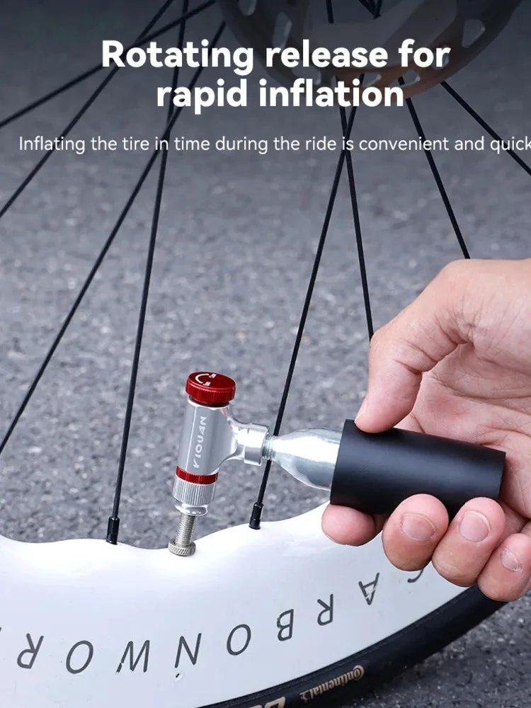 AliExpress ESLNF Pumps Inflator Head Aluminum Alloy Tire Tool Mini Bike CO2 Pump Bicycle Accessories