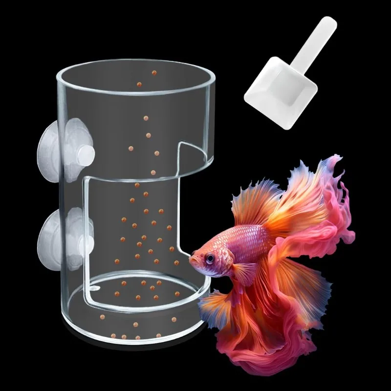 Rutschfester Aquarium-Futterring - Essentielle Fischfütterungsausrüstung, Schwimmender Futterspender Quadratisch/Rund für Aquarien
