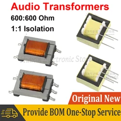 2PCS Audio Transformer 600:600 Ohm 1:1 Isolation Digital Signal Nickel Alloy Permalloy High Efficiency Isolated EI14 ED8 Type