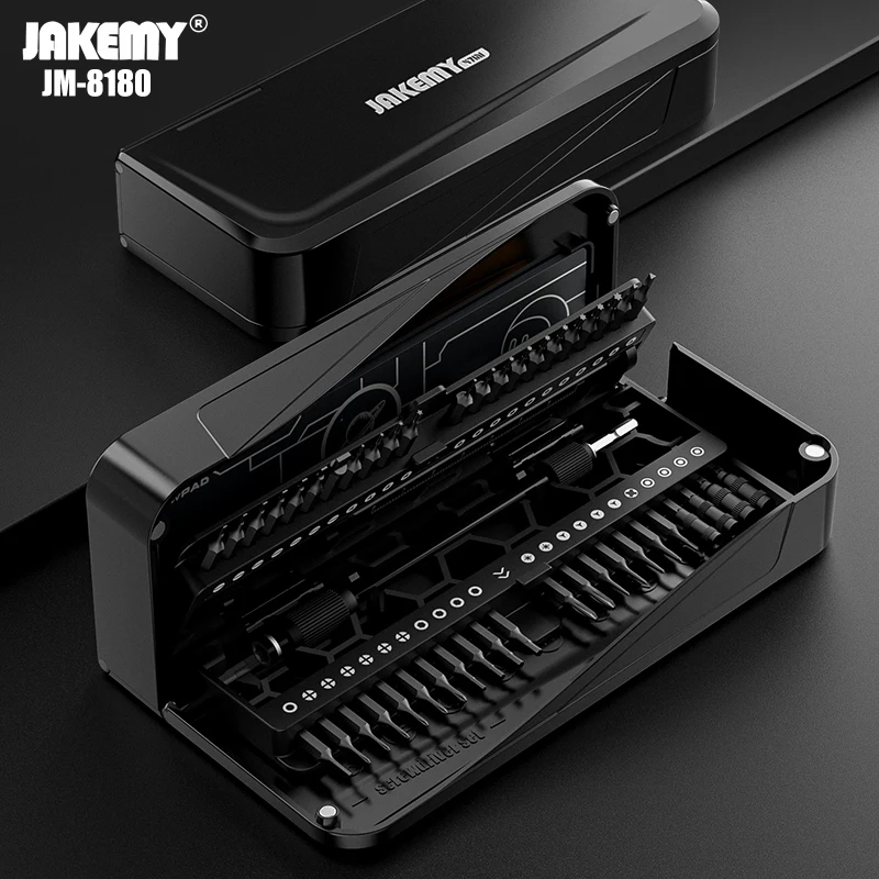 JAKEMY JM-8180 zestaw wkrętaków precyzyjnych magnetyczne Phillips Hex CR-V bity śrubokręt dla iPhone PC elektroniczne naprawy narzędzi ręcznych