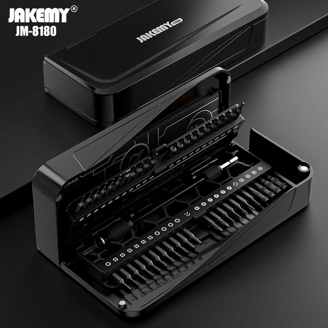 JAKEMY JM-8180 zestaw wkrętaków precyzyjnych magnetyczne Phillips Hex CR-V bity śrubokręt dla iPhone PC elektroniczne naprawy narzędzi ręcznych