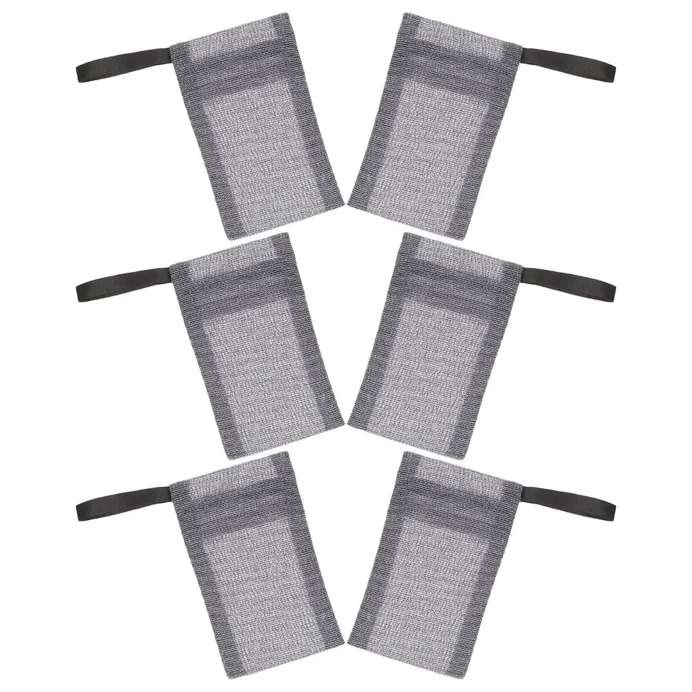 

6Pcs Soap Storage Bags Nylon Mesh Exfoliating Bath Pouch for Bar Soap Lather Scrubber Saver Household Shower Accessory