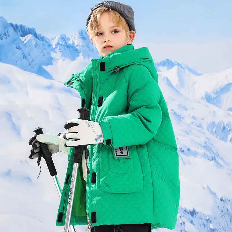 OLEKID Winter Children Boys Down Jacket Waterproof Hooded Teenage Boy Outerwear Coat  5-14 Years Kids Boy Jacket Coat Outfit