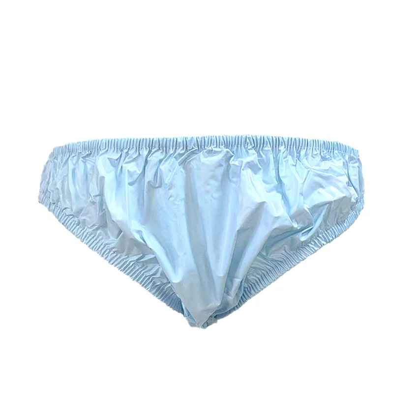 Bragas de Bikini de plástico, ropa interior de PVC, Langkee Haian