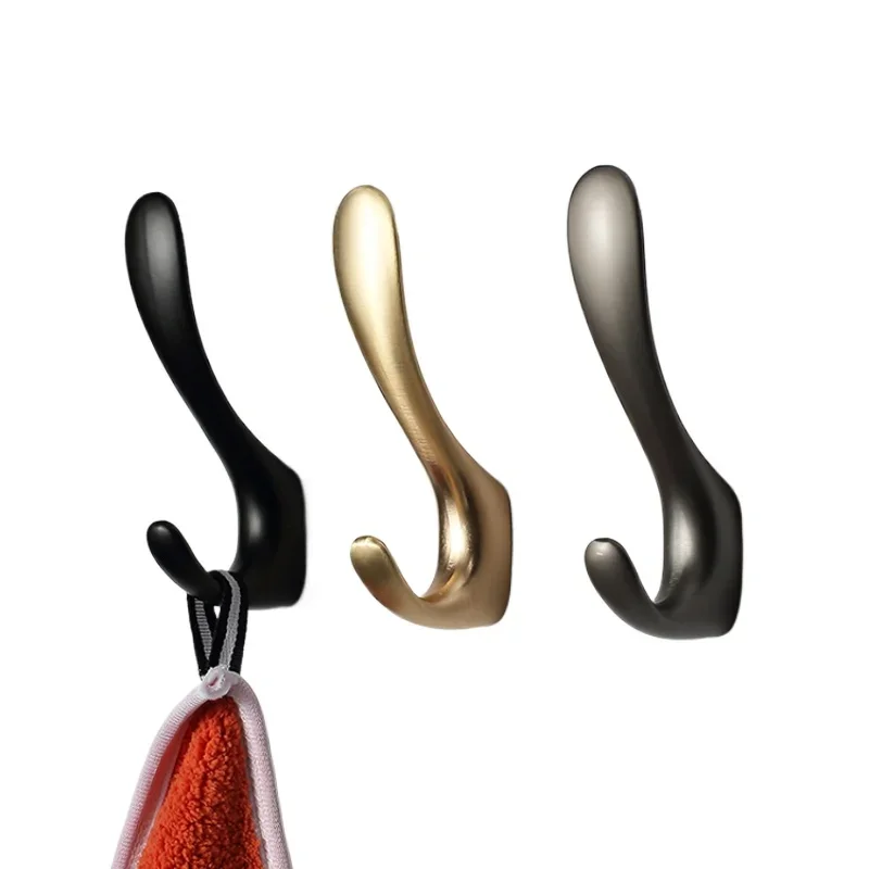 

Coat hook Light luxury coat hook Single wall hanging wall entrance Clothes minimalist door Shoe cabinet grille hook