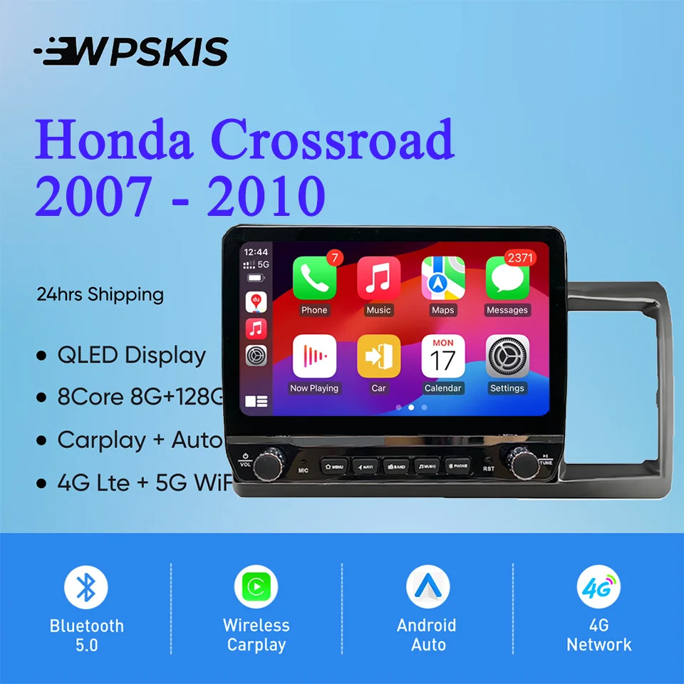 Android14 Autoradio Multimedia PC Tablet para Honda Crossroad 2007 - 2010 GPS Navi Video música reproductor de DVD sistemas inteligentes de coche