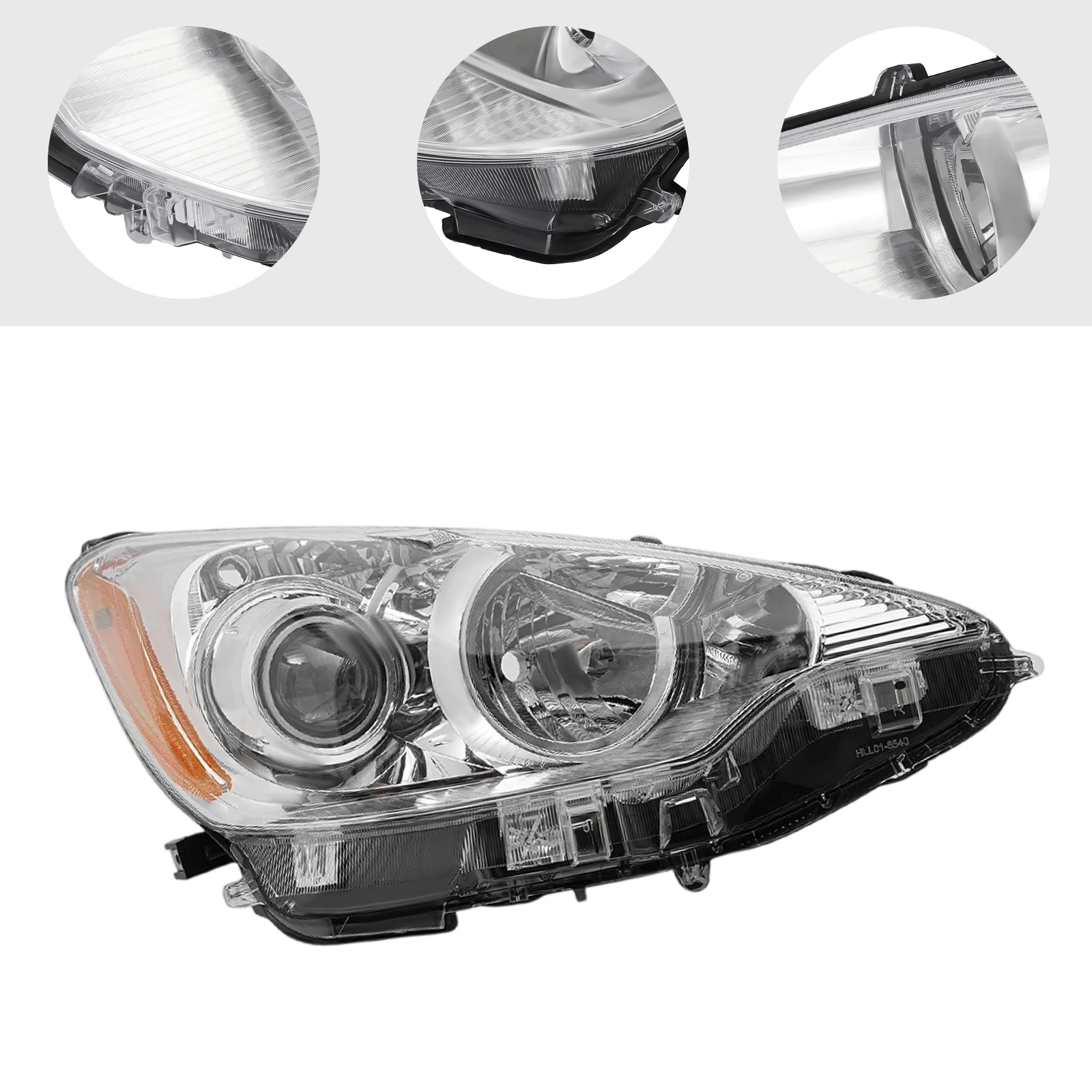 

For 2012-2014 Toyota Prius C Right Headlight, Halogen Headlight, Right Passenger Side Headlamp Replace
