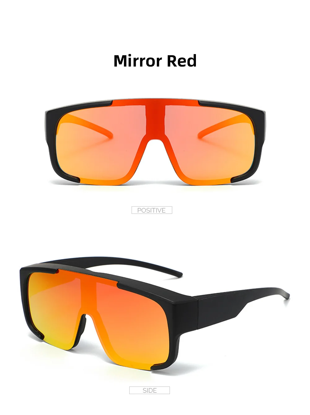 VIVIBEE Coole Polarisierte Sonnenbrille Fit Über Brille Männer Fahren Übergroße UV400 Photochrome Angeln Outdoor Frauen Große Brille – Detail 10