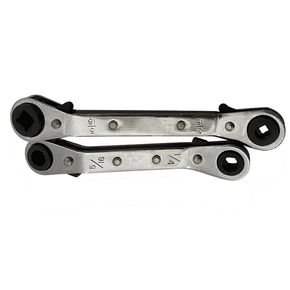 1 pz Aria Condizionata Refrigerazione Chiave di Servizio A Cricchetto Punta Esagonale Adattatore Strumento 3/16 "1/4" 5/16 "3/8" Chiave A Cricchetto