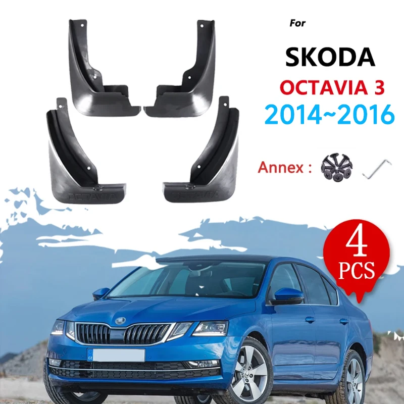 

Брызговики для Skoda Octavia 3 A7 MK3 5E 2013 ~ 2019