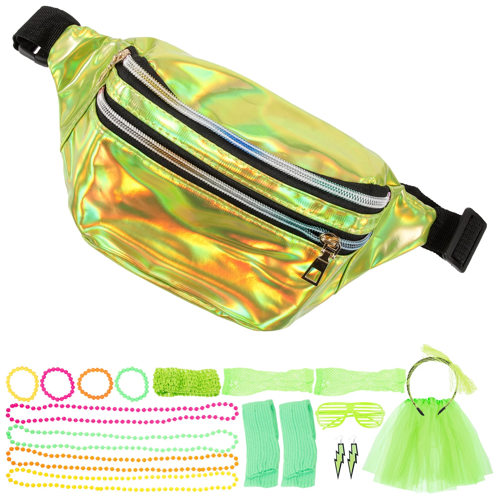 

Neon For Women Jewelry Outfit Set Retro Vintage Leg Warmers Prom Disco Neon Clothing Set 80S Accessories Costume Accessories 80S