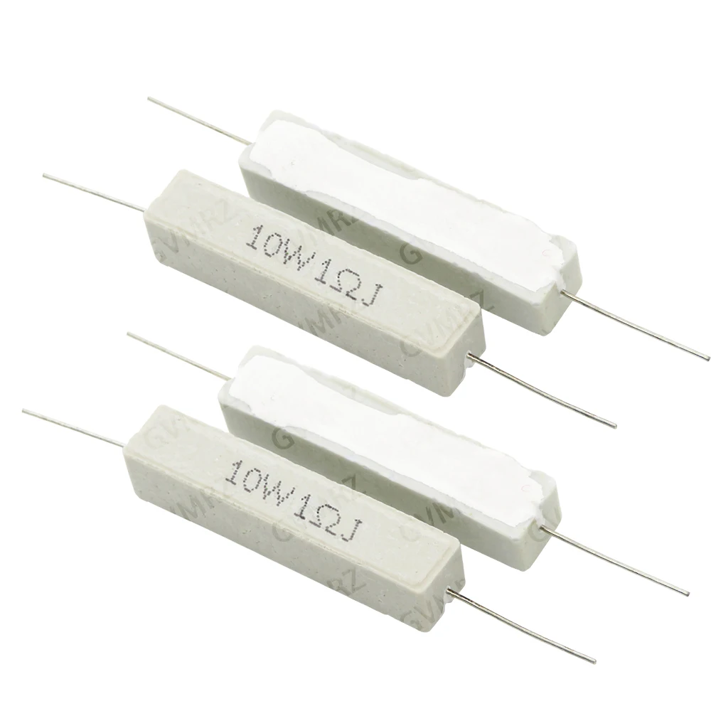 10PCS 1K 10K 2K 2.2R 330R 150R 100R 1R 2R 3R 5R 8R Cement Wirewound Resistor 10W Non-Inductive Series 0.01R–10K 20R 47R 25R