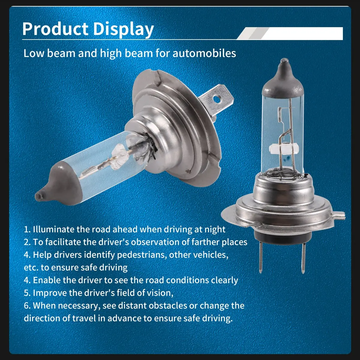 #85U (transparent)Car bulb head light lamp H7 (477/499) 12V 55W PX26d halogen xenon bulb,Automotive Parts & Accessories