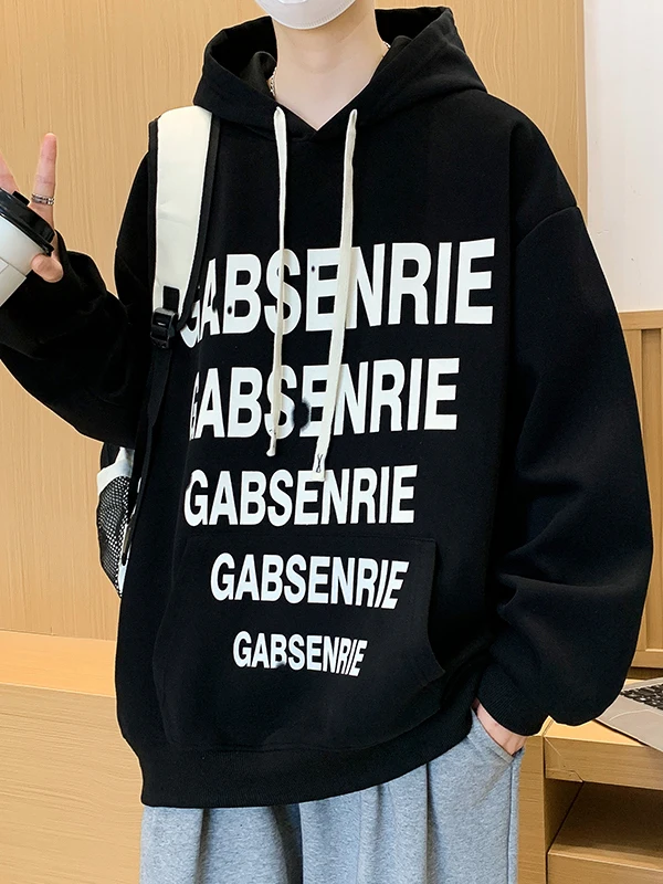 

Faionable Hoodie Sweatirt Long Sve Warm Inner Wear for Teens Casual Loose Fit Cotton Polyester Blend Daily Wear