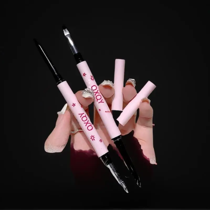 1 Pc Dubbele Hoofd Eyeliner Pen 2 In 1 Natuurlijke Matte Liggen Zijderups Eyeliner Gel Potlood Blijvende Ogen Make cosmetische Gereedschap