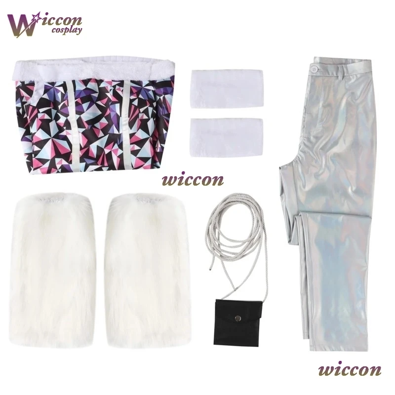 زي تنكري COSC Monster Abbey Bominable فستان فتاة المدرسة الثانوية مع جورب قطيفة زي موحد لحفلات الهالوين كرنفال