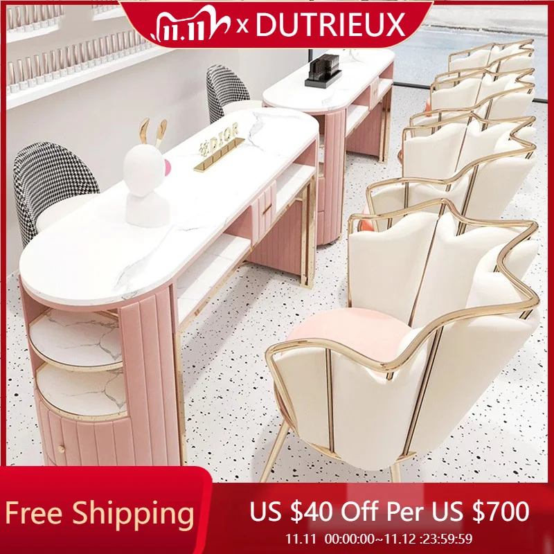 

Art Light Роскошный стол для ногтей Органайзер для салона Простой легко чистящийся маникюрный стол для макияжа Европейская мебель для салона Tavolo Per Unghie