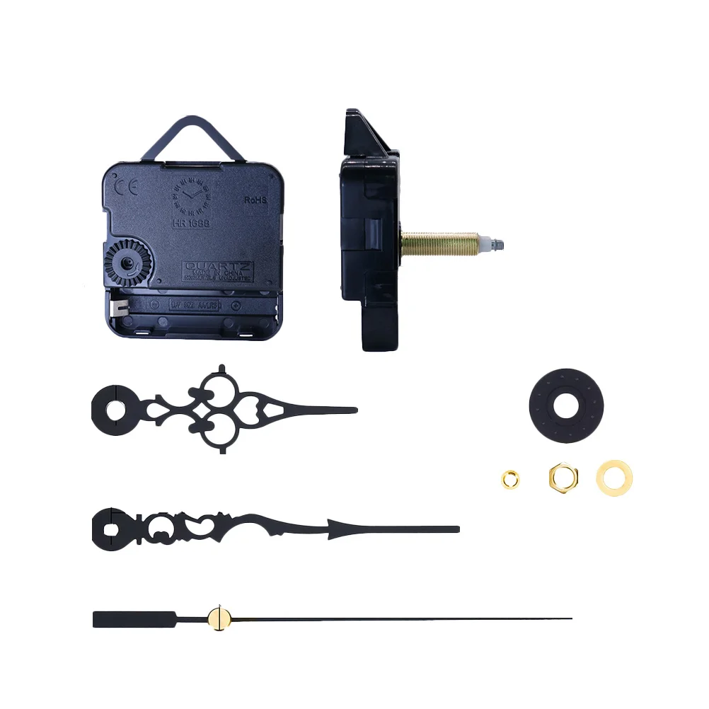 

1pc Clock Movement Set Plastic Hook Large Torque Replacement For Home Clock Repairing Black Durable Simple Design Precise Time
