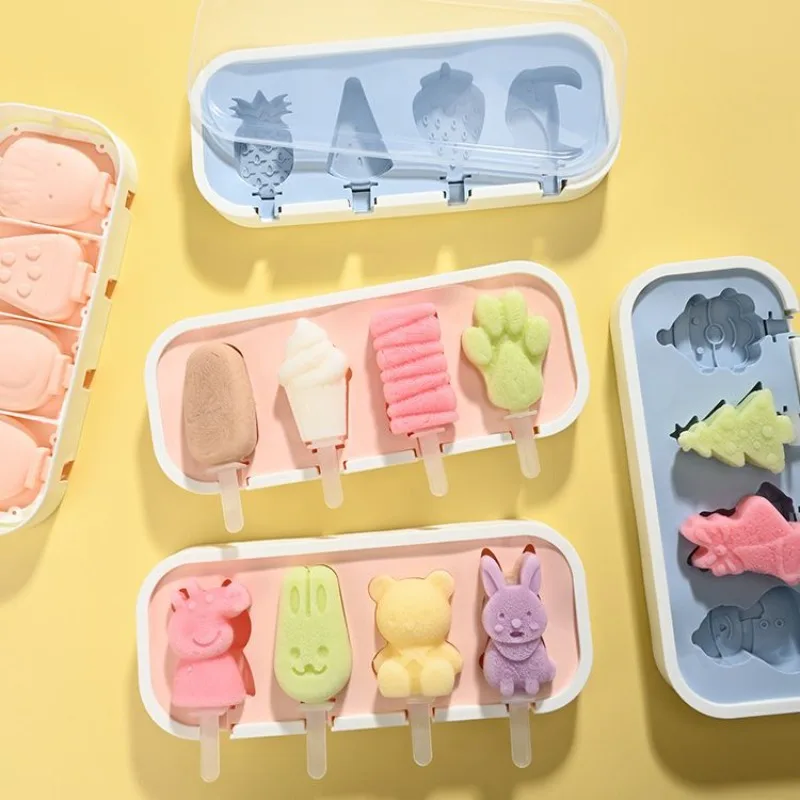 

Ice cream mold food grade silicone household, homemade ice cream abrasive tool