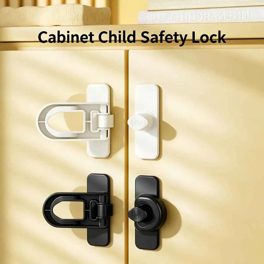 Protection Useful Cabinet Baby Safety Lock Multifunction Kids Security Drawer Lock Refrigerator Door Latch Durable Plastic