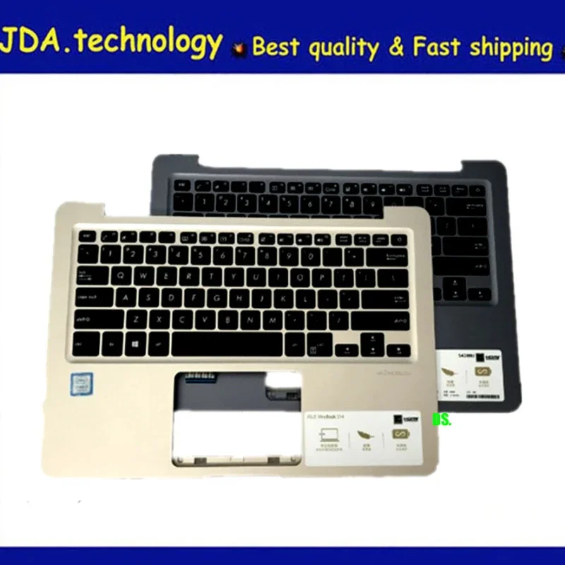 MEIARROW            95%new for ASUS Vivobook S14 S410U S410UA S4200U S4100V S4000V X411V X411UQ palmrest US keyboard upper cover