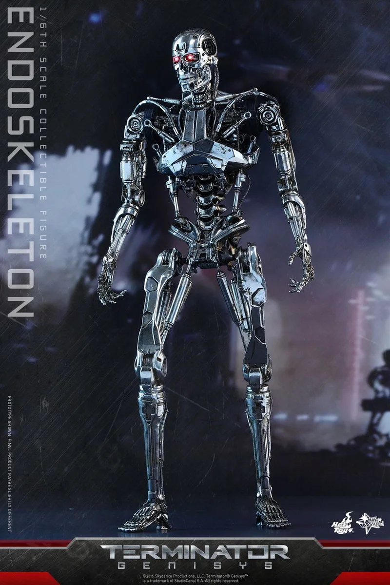 Original Hottoys Mms352 Terminator 5 Genesis Endoskeleton Skeleton T800 1:6 In Stock Anime Action Collection Figures Toys Model