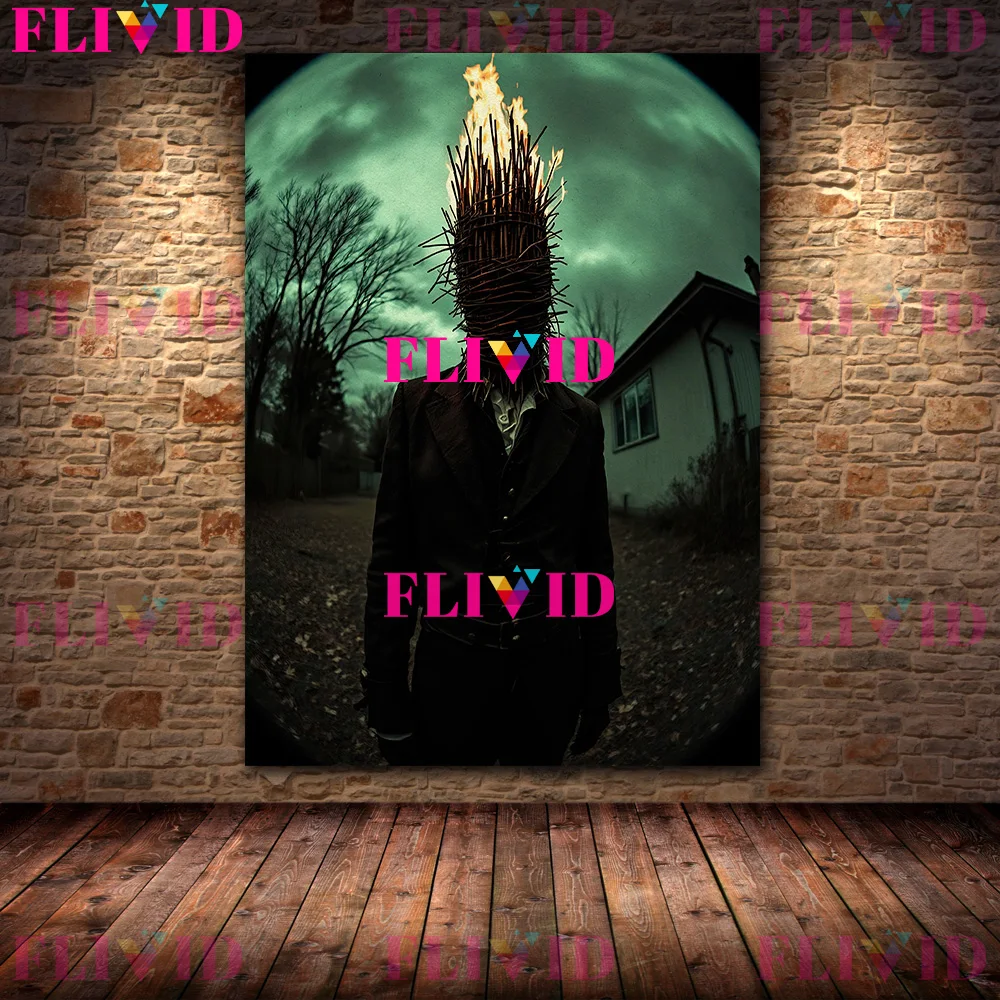 The Weirdos خارج الباب ، ملصق فني للتصوير الفوتوغرافي عتيق وطباعة ، جماليات الرعب القوطية الداكنة جدار الفن قماش طباعة ديكور