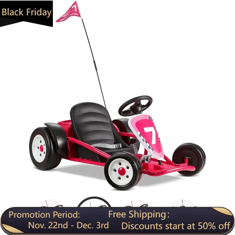 Ultimate Kart, 24 Volt Outdoor Riding Toy, Suitable for Children Aged 3-8 Years Old Kart, 2.5, 5, and 8 Miles Per Hour