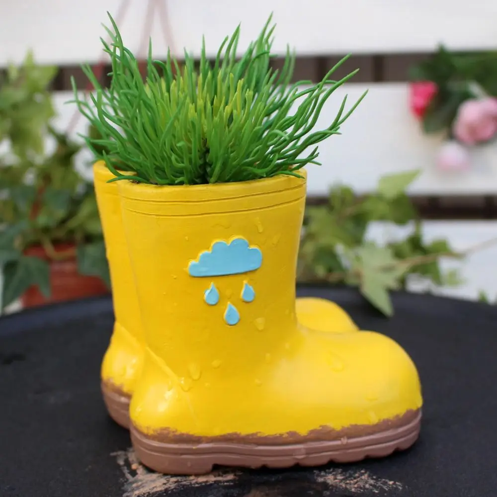 تشكيلة زهور حاوية الراتنج المطر التمهيد زارع مضحك الحرف المائية زهرة حامل مزهرية الزخرفية زخرفة شرفة #4