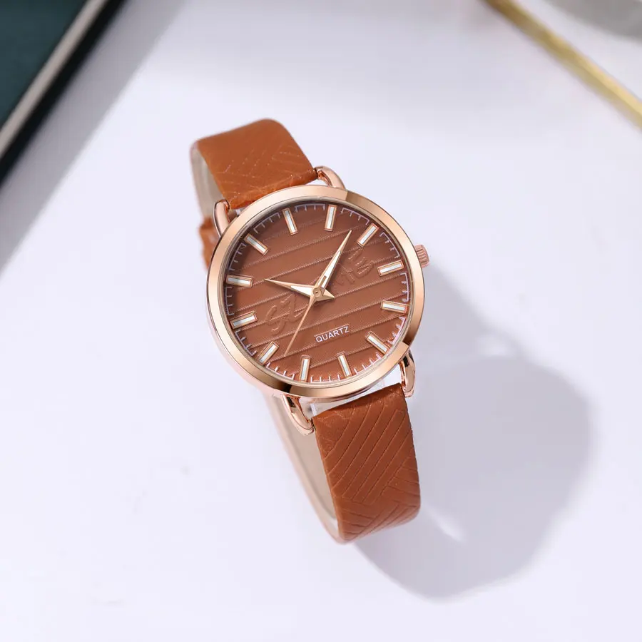 2024 New Hot Selling SZTME Brand Women's Belt Watch Simple Scale Three Dimensional Women's Quartz Watch