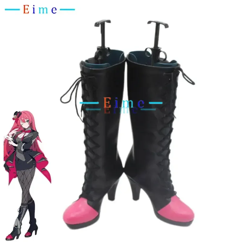 

LUKA Cosplay Shoes Black Circus Cosplay Props Anime Accessories PU Leather Shoes Halloween Party Boots Custom Made