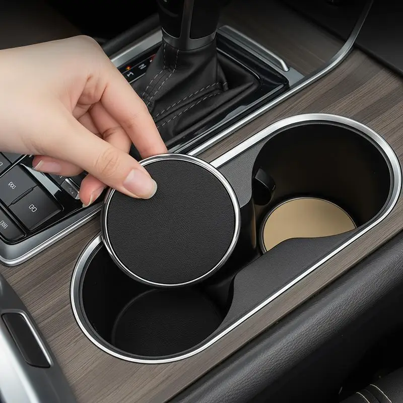 2 Pcs Car Cup Holder Inserts Non Slip Coasters for Enhanced Drive Comfort