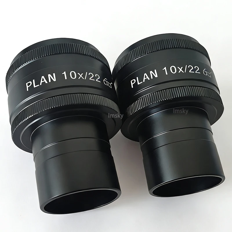 PLAN 10X/22 PL10X High Eyepoint Wide Field Eyepiece Diopter Adjustable Interface size 30mmFor Olympus Nikon Replacement