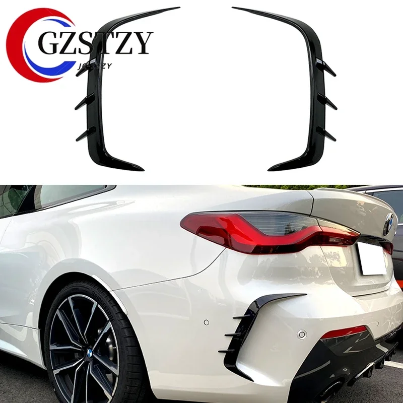 For BMW 4-series G22 G23 425i 430i 2021 2022 2023 M performance typ Rear Trunk Bumper Lip Splitters Aprons Wind Knife Cover