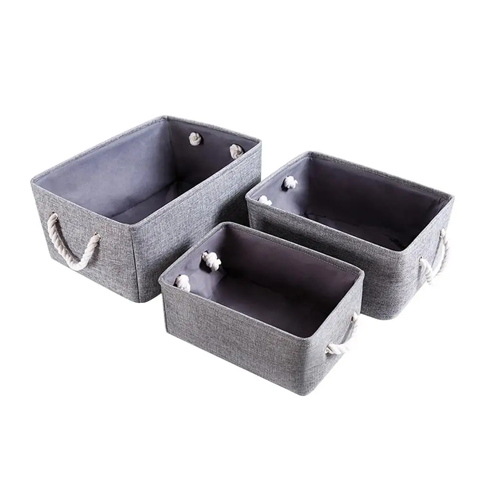 

Linen Storage Baskets Foldable Home Containers Material Easy Clean Tidy Space Decorative Baskets Teach Children Pickup