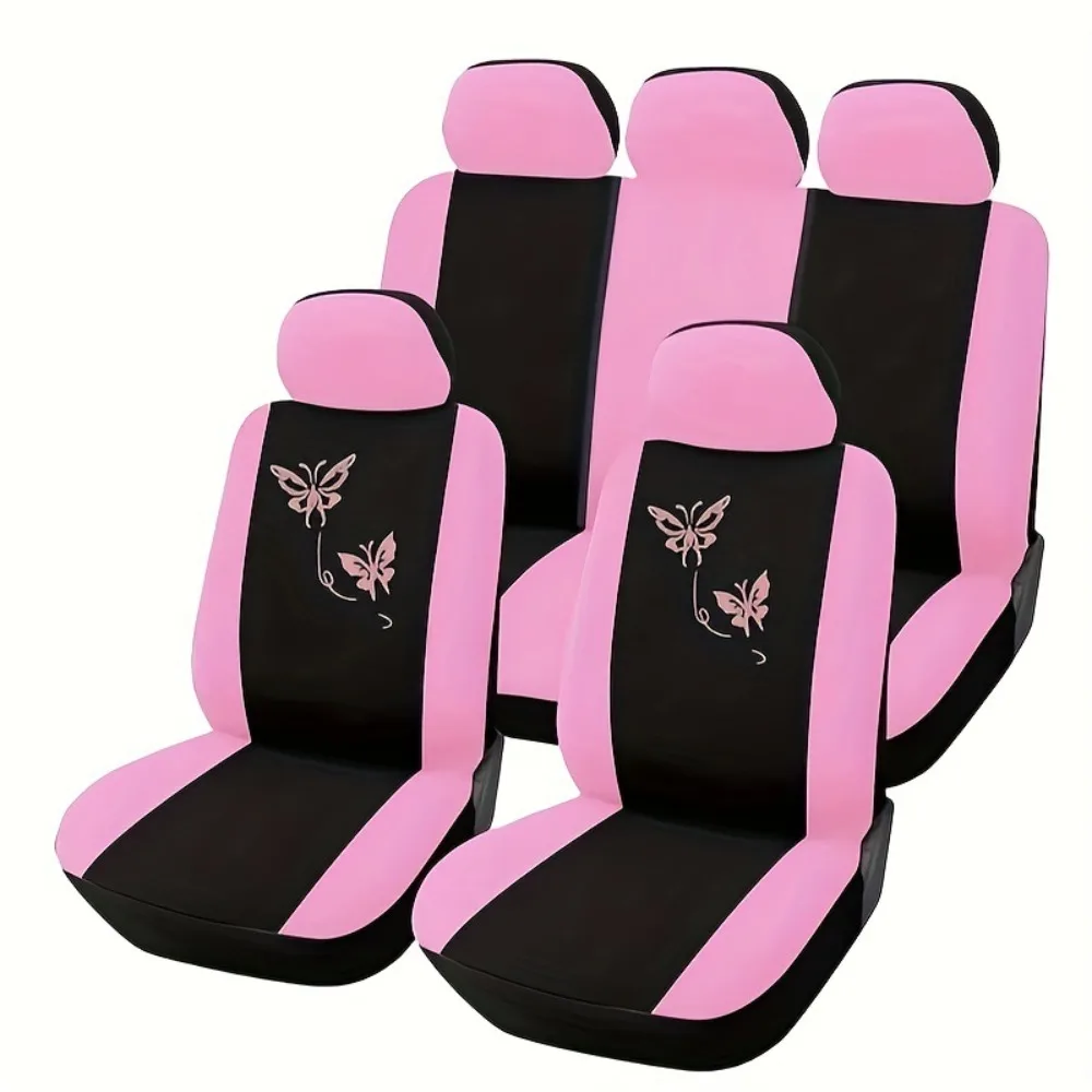 

Beautiful Butterfly Embroidered Universal Car Seat Covers
