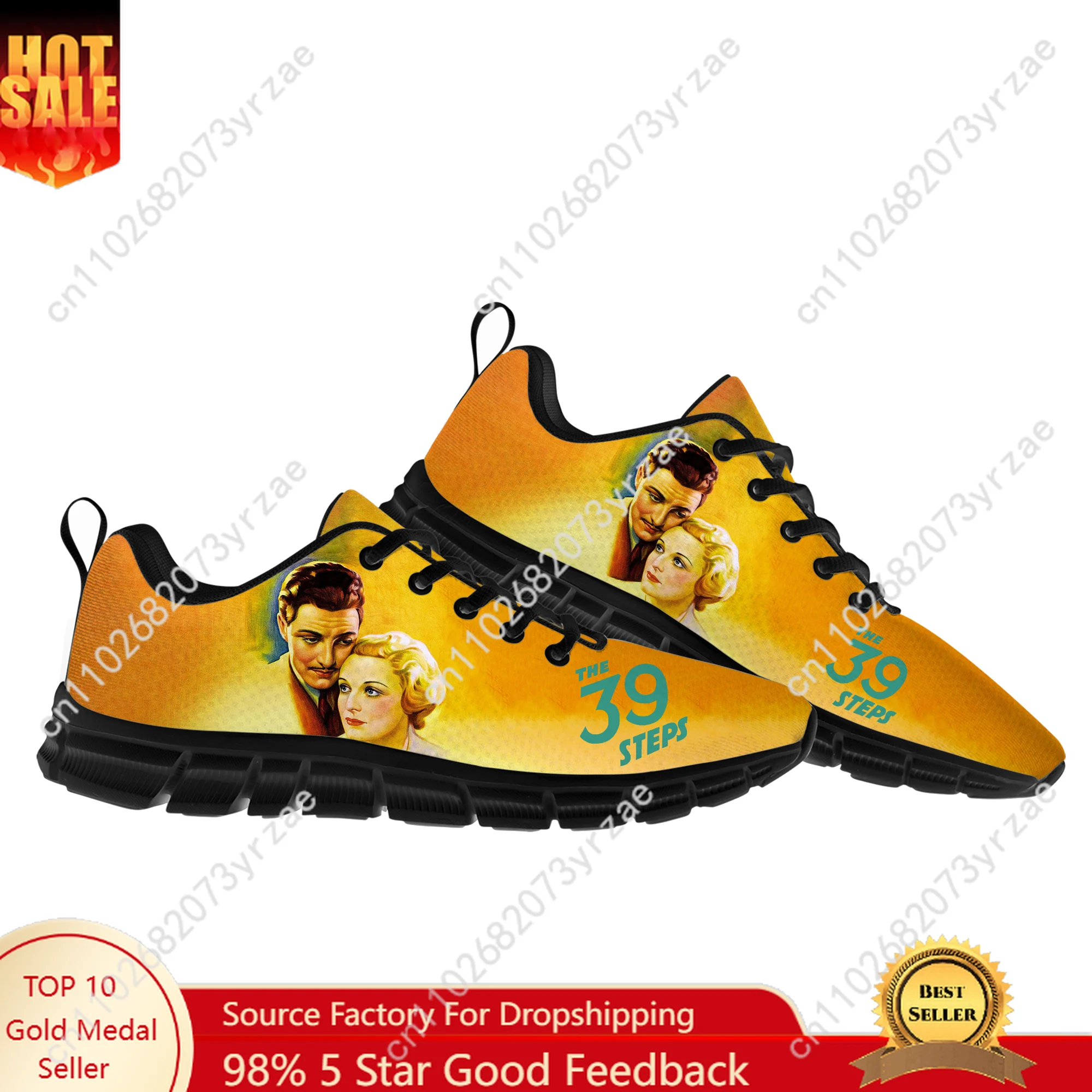 

The 39 Steps Lace Mesh Shoes Flat Sneaker Mens Womens Sports Shoe High Quality Personalized Sports Sneakers Customized Footwe