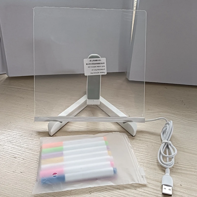 A7QHO-Erasable LED Fluorescent Board Glowing Advertising Sign For Stall Display And Office Use Blackboard Backlight Displays