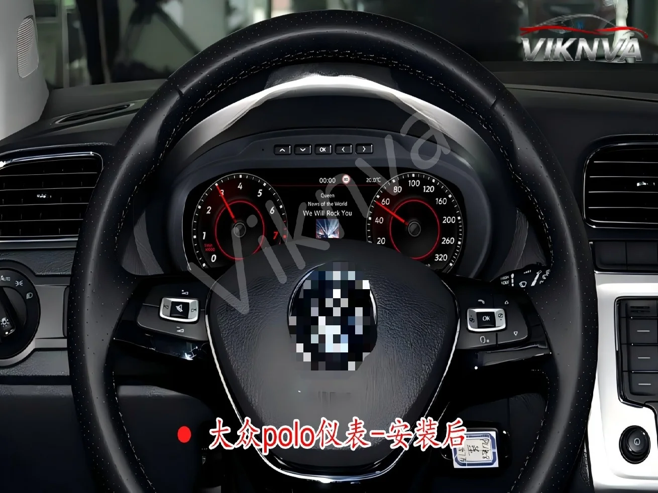Panel de Instrumentos Digital para VW Polo 6R 08-16, VENTO, Saveiro, Crossfox 15, Radio con Navegación Android, Reproductor de Mapas, Panel de Control