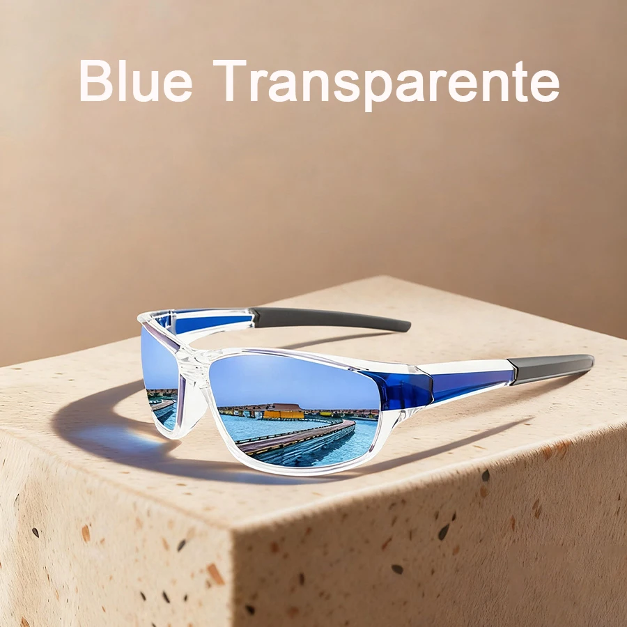 Modische Vintage-Sonnenbrille mit klarem Rahmen für Angeln, Autofahren, Sport, Laufen, Bergsteigen, Sonnenbrille für Damen und Herren – Detail 5