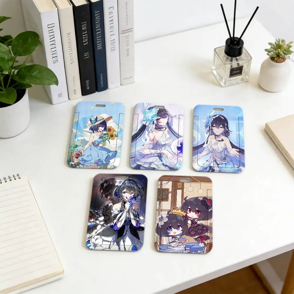 

Держатель для карт Seele Vollerei Game Honkai Impact 3rd с ремешком на шею, чехол для студенческого пропуска, подвесная сумка для кампуса, держатели для ID-карт, ключей, подарки