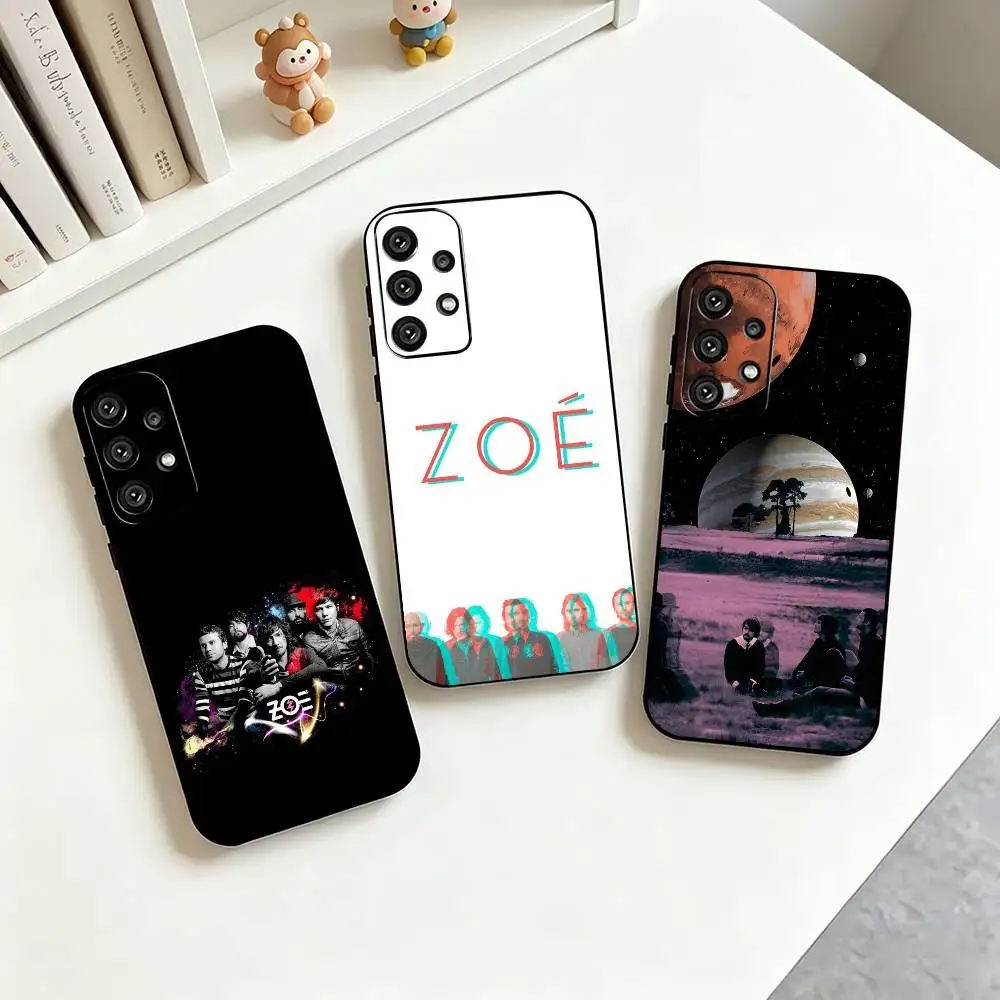 ZOE Band Portrait Print  Phone Case For Samsung S25,S24,S21,S22,S23,S30,Ultra,S20,Plus,Fe,Soft Silicone Black Cover