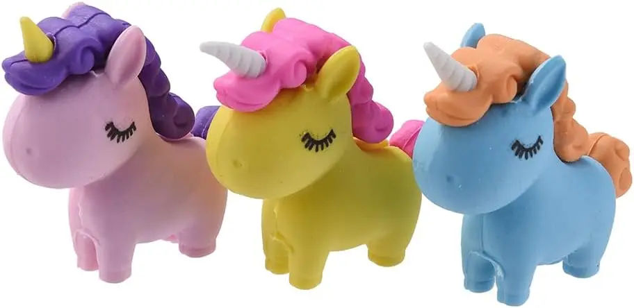 

24 Pcs Unicorn Erasers for Kids, 3D Animal Erasers for Boys and Girls,School Supplies Prize Gifts