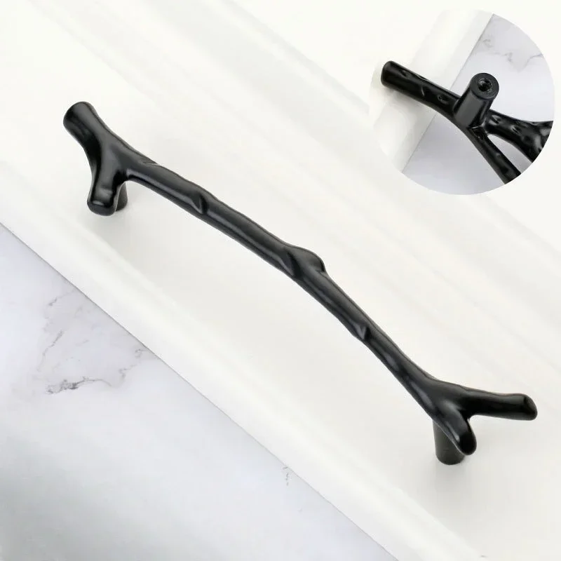 Kitchen Drawer Handles Morden Fashionable Drawer Handles Branch Shape High-level Pomo Puerta Armario Furniture Accessories