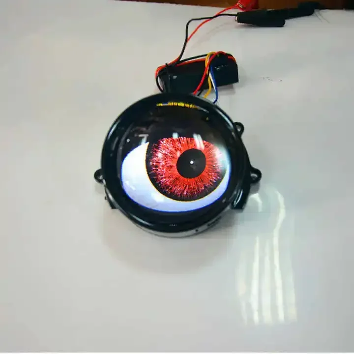 New design 3-inch Blinking Devil Eyes Led Projector Modified Car Headlights With Lens Cover 12V WIFI Control