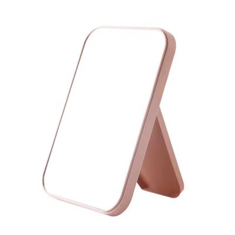 Small Folding Makeup Mirror Portable Makeup Mirror Student Dormitory Desktop Desktop Small Mirror Wholesale Square Mirrors