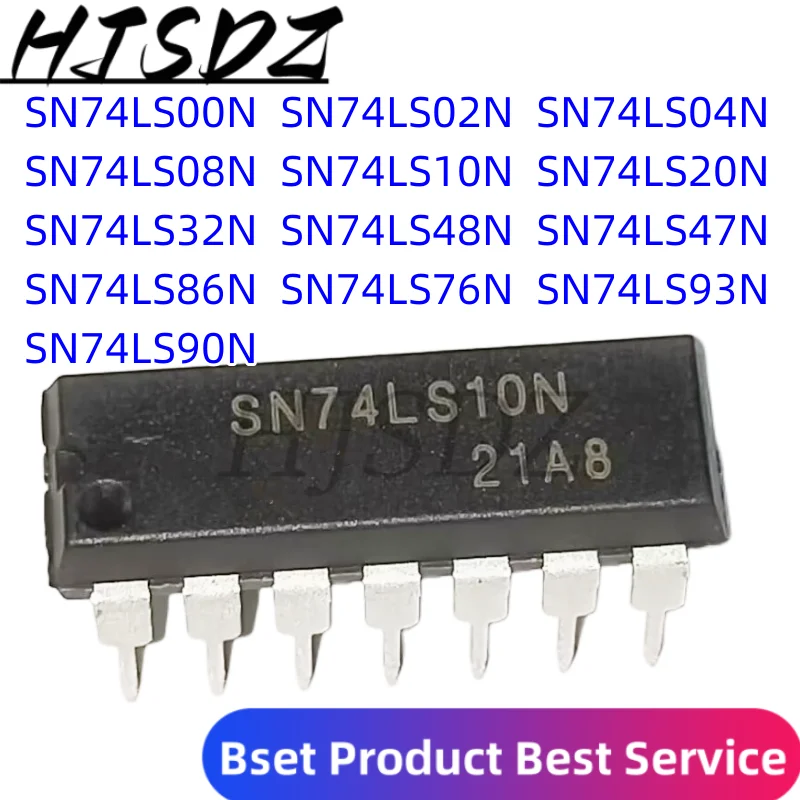 10PCS SN74LS10N SN74LS00N 74LS02N SN74LS04N 74LS04N DIP-14 SN74LS08N SN74LS20N SN74LS32N SN74LS47N 74LS48 74LS76 74LS86 74LS90